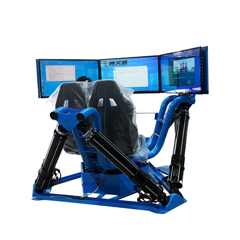 6DOF Dual Seat Triple Screen Racing Simulationsplattform