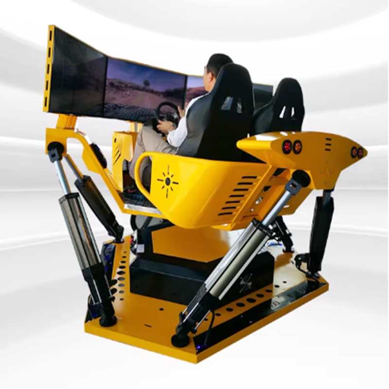 6DOF Dual Seat Triple Screen Racing Simulationsplattform